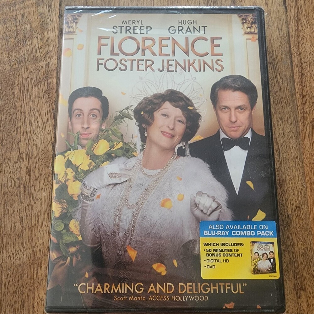 Florence Foster Jenkins DVD Meryl Streep Hugh Grant PG-13 Widescreen New Sealed